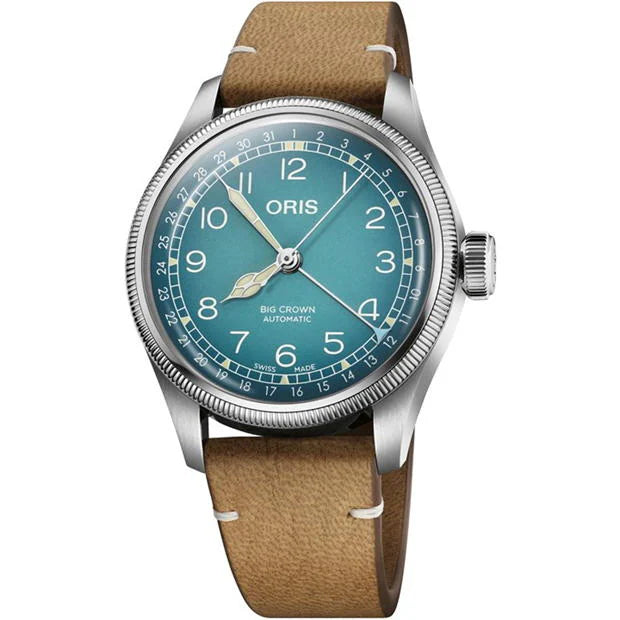 ORIS Big Crown Blue Brown Leather Watch